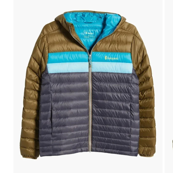 NWT Cotopaxi Men Fuego Hooded Down Puffer Jacket Oak Graphite - Picture 9 of 9